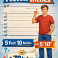 178 cm to feet and inches