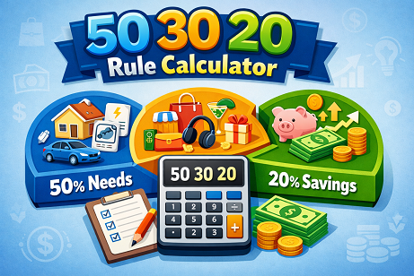 50 30 20 rule calculator
