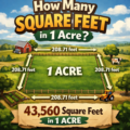 How many square feet in 1 acre