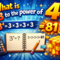 What is 3 to the power of 4
