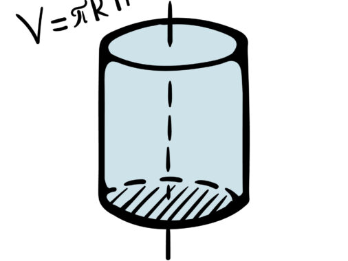What is formula of volume of cylinder
